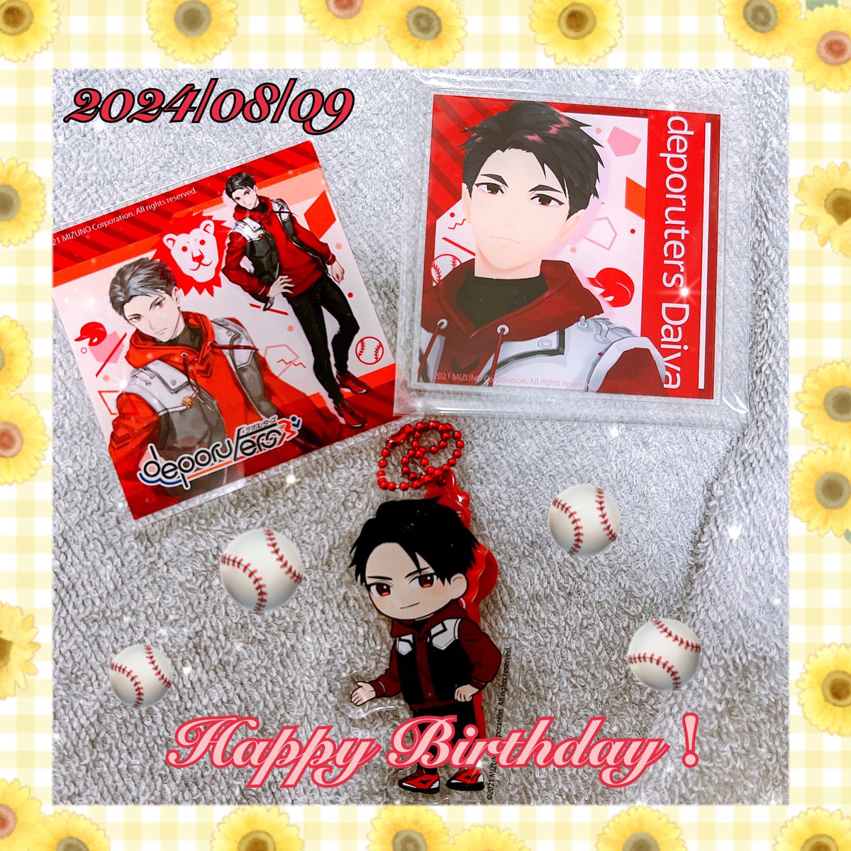 reinols2020's tweet photo. ダイヤくん お誕生日おめでとう🎉
良き日になりますように...⚾️
高校野球始まったね！
楽しんでw🍺😆
#デポルターズ 
#ダイヤ誕生祭2024 https://t.co/1OeDGZlS2c