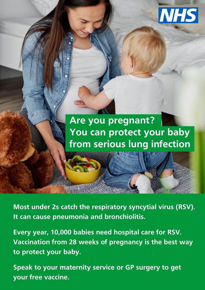 Ensure you and baby are safe, get your vaccinations.