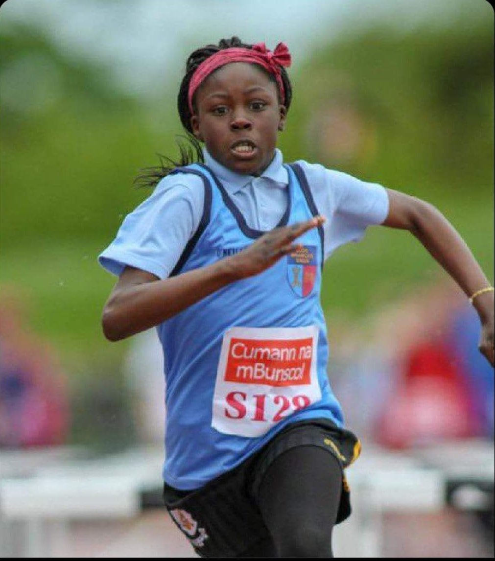 patsyfinn's tweet photo. The influence and positively of local area primary schools engaging and need to support those who lead out these opportunities obvious here with Rhasidat in 2012 at Santry .We have been leading out in Donegal @finnvalley_ac since 1972 with x country &amp; track/Field schools https://t.co/K8OSPosxIZ