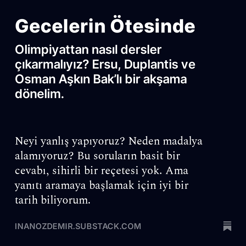 inanozdemir's tweet photo. Kendime yeni bir blog açtım. 

İlk yazım, olimpik serüvenimize dair. Biz nerede yanlış yapıyoruz?

Okumak isterseniz: https://t.co/OD31o4Ts27 https://t.co/HFAQ3nkTQ6