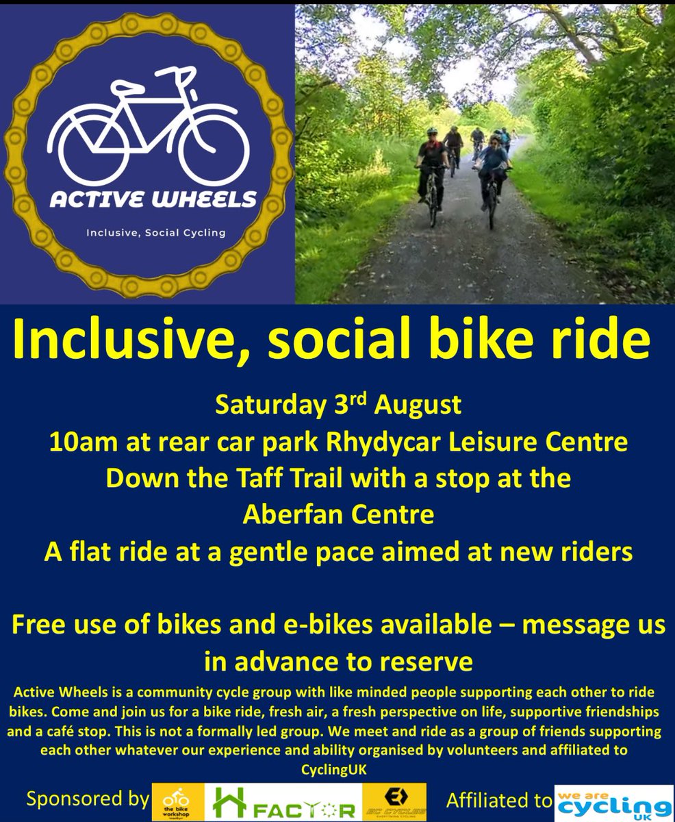 Active wheels Inclusive Social cycling tweet media