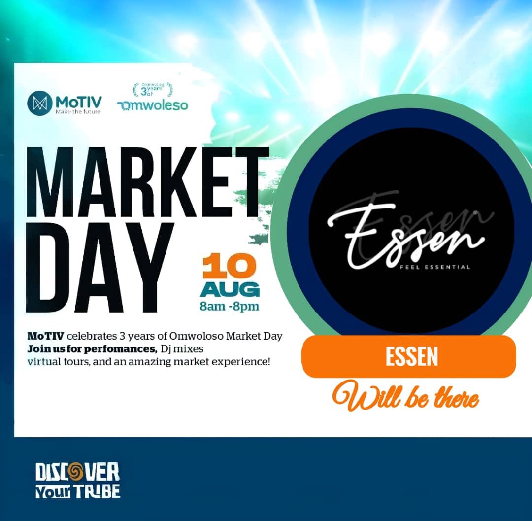 EssenProductsug's tweet image. This Saturday we are at motiv bugolobi for the market day, come through and get yourself all our products at discounted prices😇

#essenproducts
#marketday