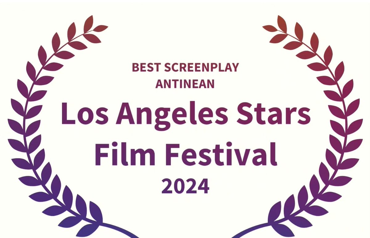 Scriptreaderguy's tweet image. My mega action/sci-fi/ thriller screenplay ANTINEAN is now 2 for 2 in film festivals. It is my 53rd film festival win overall to date.