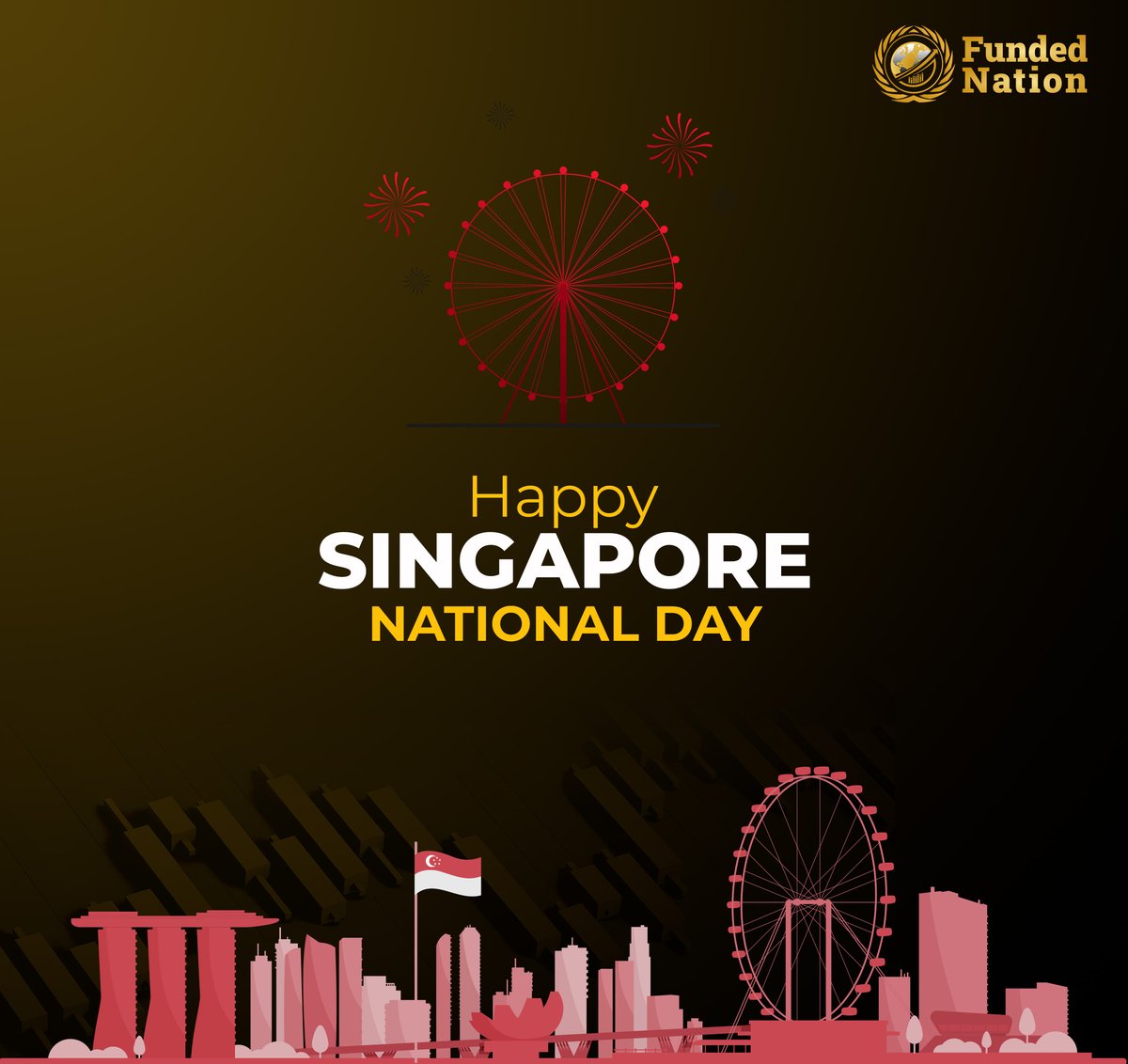 Happy Singapore National Day! 🇸🇬 
Celebrating the spirit of unity, progress, and resilience that makes this nation extraordinary. Here's to a bright future and continued success for all Singaporeans!
