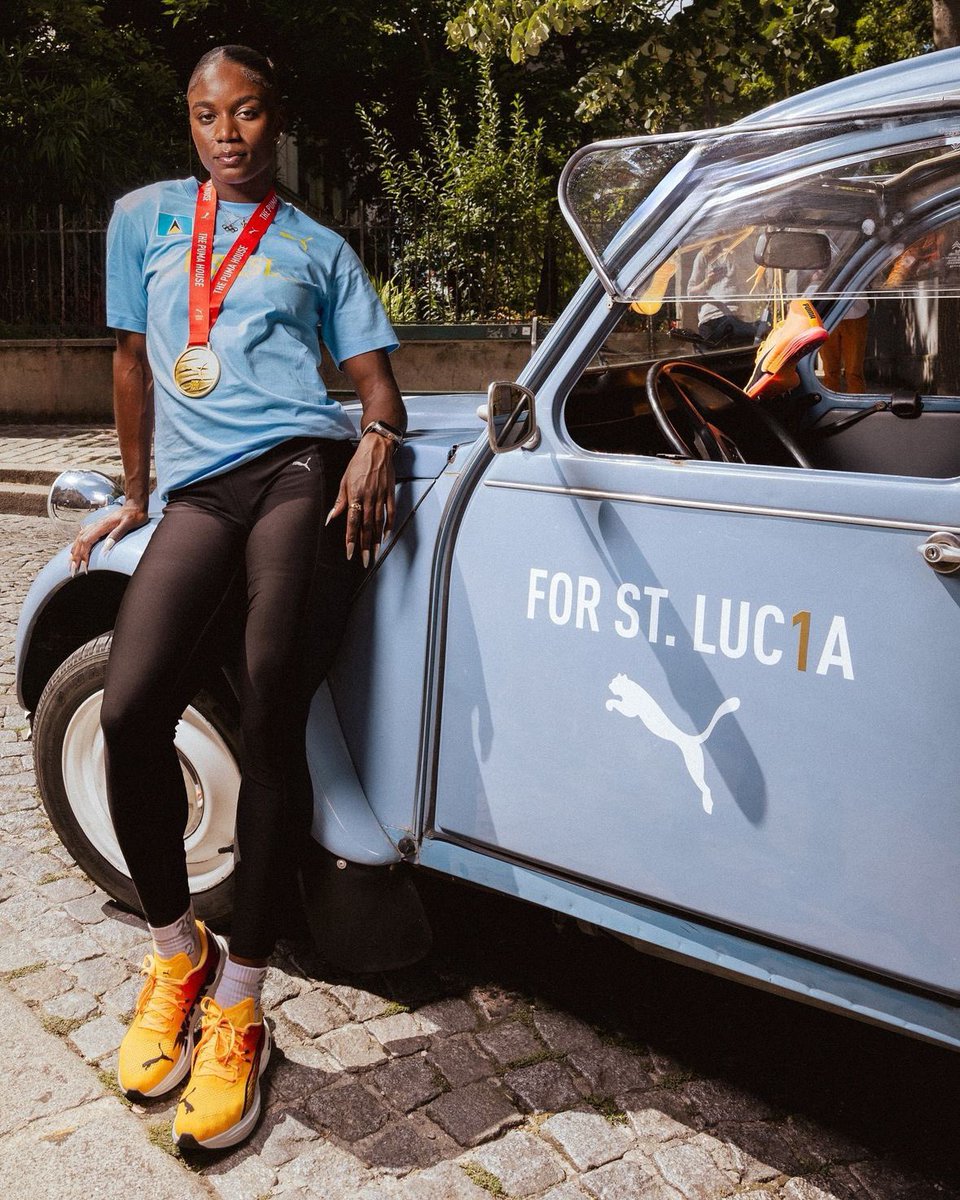PUMA's tweet photo. Paris now shines even brighter 🥇🥈🇱🇨 #JulienAlfred

#ForeverFaster
#Paris2024 https://t.co/NAdy5uxT0G