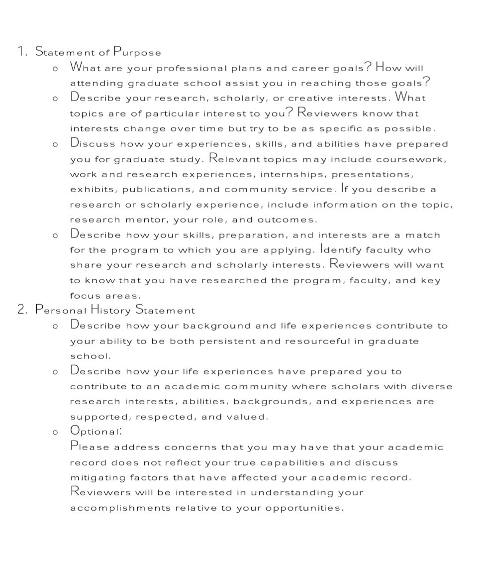 I'm drafting a dummy Statement of Purpose to answer these prompts from Purdue University. 

If you can address these prompts in your draft, you will have a perfectly ideal SOP for scholarship applications.