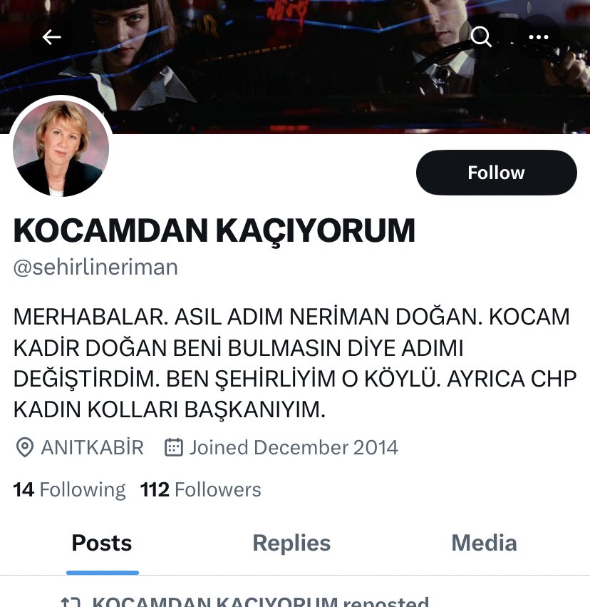 gizothemanaf's tweet photo. @yeterbebiktik Bu arada Neriman artık beni takip etmiyo kocasına haber verdim diye https://t.co/Jz1tpnfd96