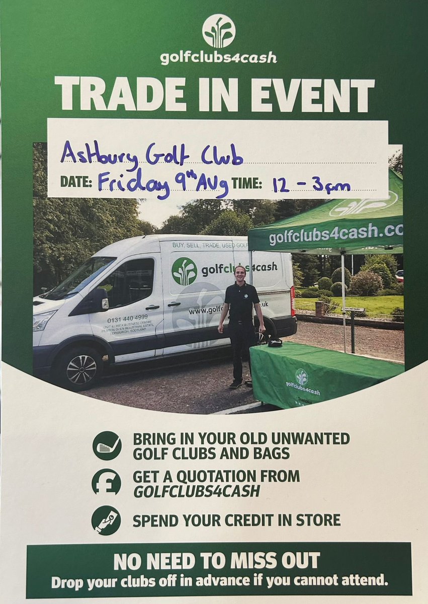Don’t forget! Trade in event today 12-3pm