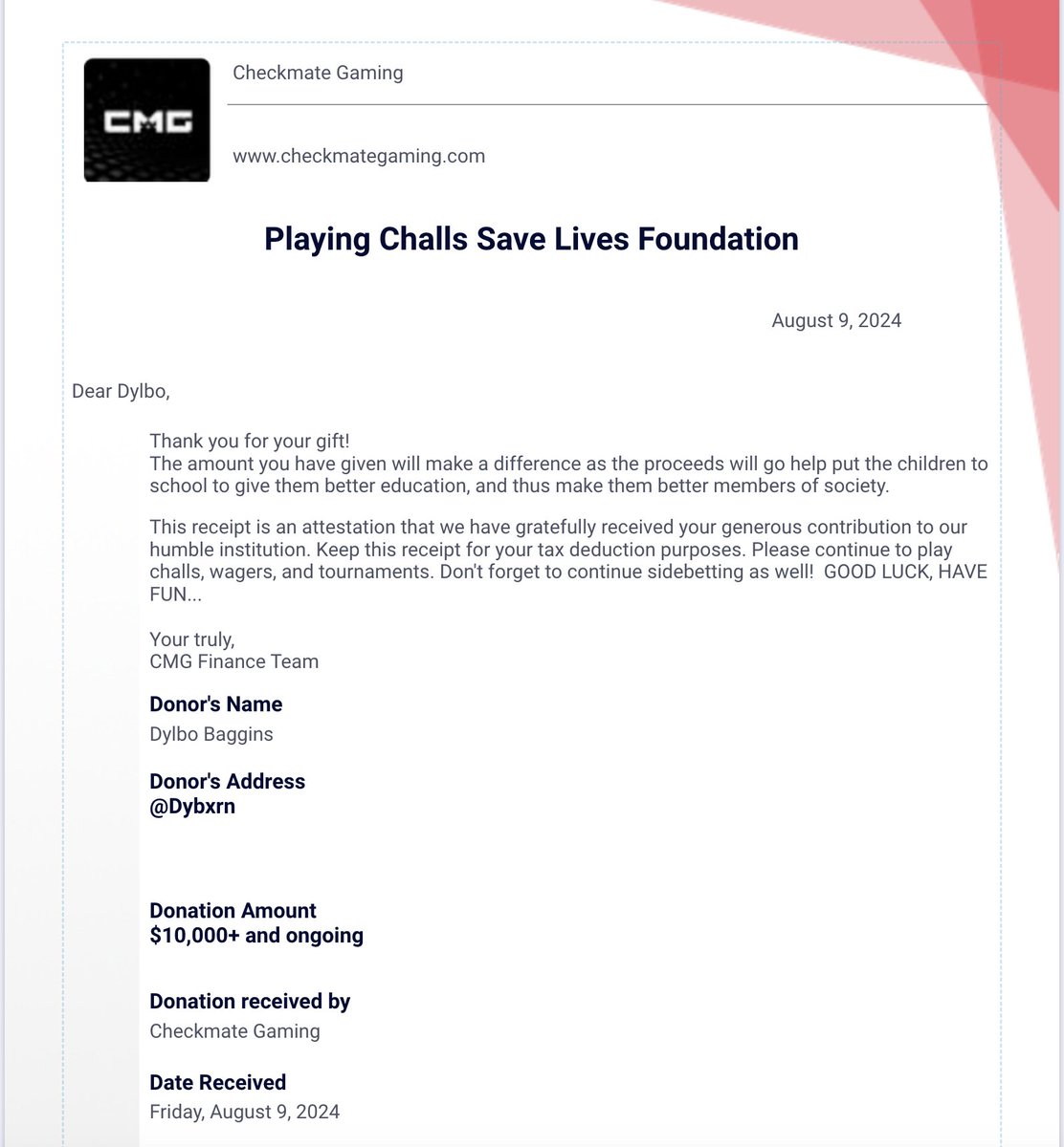 Just received this in the mail, cheers 🙌🙌🙌