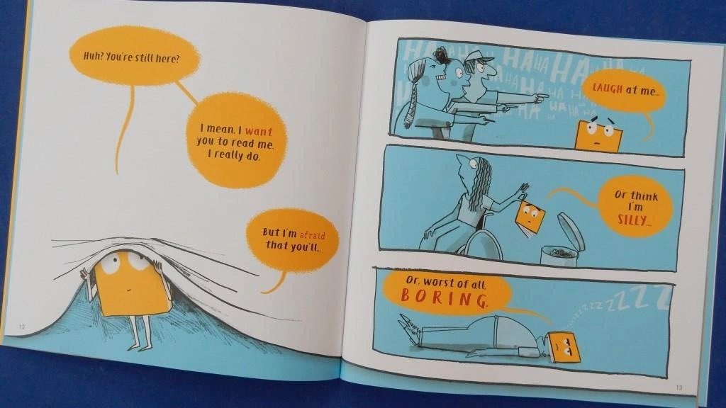 Empowering and amusing #TheShyBook <a href="/HowPearlstein/">Howard Pearlstein</a> @mistermunroltd <a href="/geckopress/">Gecko Press</a> #picturebook is reviewed today on #RedReadingHub book wp.me/p11DI5-cyl