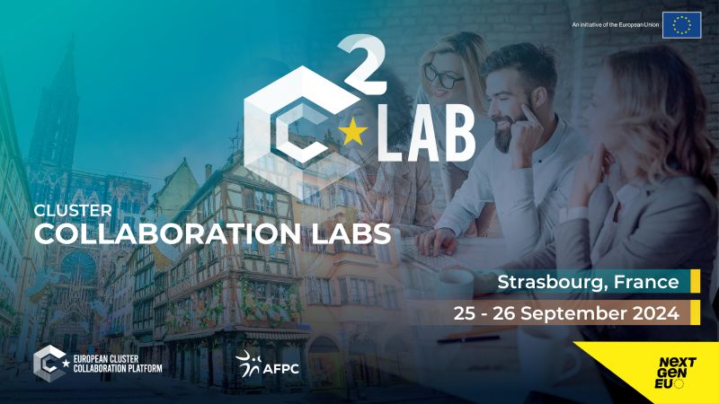 [European Cluster Collaboration Platform ECCP]   

📢 INSCRIVEZ VOUS au #C2Lab de l'#ECCP qui rassemblera de nombreux clusters 

🗓25 et 26 septembre 2024
📍 Strasbourg

clustercollaboration.eu/content/c2lab-…

<a href="/AlliedClusters/">European Clusters Alliance</a> <a href="/Clusters_EU/">European Cluster Collaboration Platform (ECCP)</a>