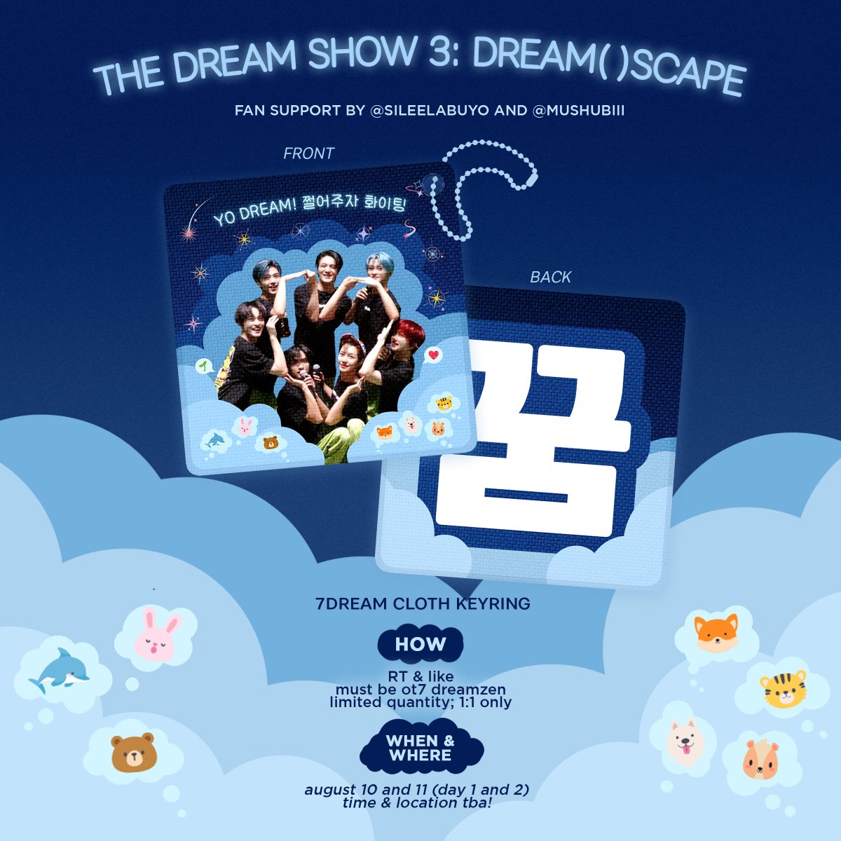 YO DREAM 😤🙌🏻
— 7dream fan support for tds3 manila 
by <a href="/sileelabuyo/">lala 🥃 𝓙</a> and <a href="/mushubiii/">shan✨</a> 

✩ like &amp; rt, follow optional
✩ show any 7dream merch
✩ august 10-11, 2024
✩ exact loc &amp; time tba! 
✩ VERY limited 😭 1:1 only!!!

#NCTDREAM_THEDREAMSHOW3_in_MNL #THEDREAMSHOW3_in_MANILA
