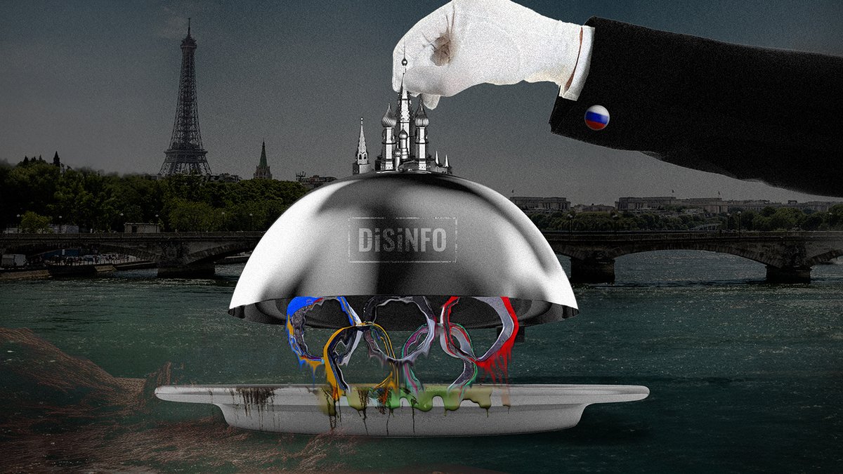 EUvsDisinfo's tweet photo. Pro-Kremlin disinformation targets #ParisOlympics2024 with homophobic &amp; anti-Semitic rhetoric to discredit the Games, accuse the West of  moral decrepitude &amp; portray Russia as a victim of 'Russophobia'  #DontBeDeceived
https://t.co/PpmwfK2NiD https://t.co/1qe5JciwTI