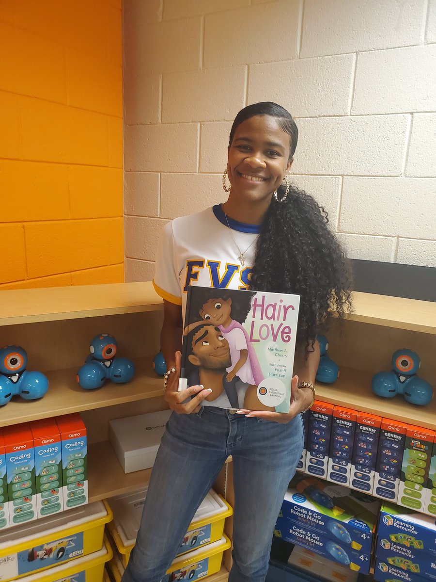 HAES Trailblazer (@haesmedia) on Twitter photo It's National Book Lovers day! Ms. Scott and Hair Love for the win 🏆<a href="/APSHAES/">Harper-Archer Elementary School</a> <a href="/APSMediaServ/">APS Media Services</a> <a href="/ClayPerkinsHAES/">Gretchen</a> <a href="/APSITKrystle/">Krystle Scott, Ed.S.</a> It's National Book Lovers day! Ms. Scott and Hair Love for the win 🏆<a href="/APSHAES/">Harper-Archer Elementary School</a> <a href="/APSMediaServ/">APS Media Services</a> <a href="/ClayPerkinsHAES/">Gretchen</a> <a href="/APSITKrystle/">Krystle Scott, Ed.S.</a>