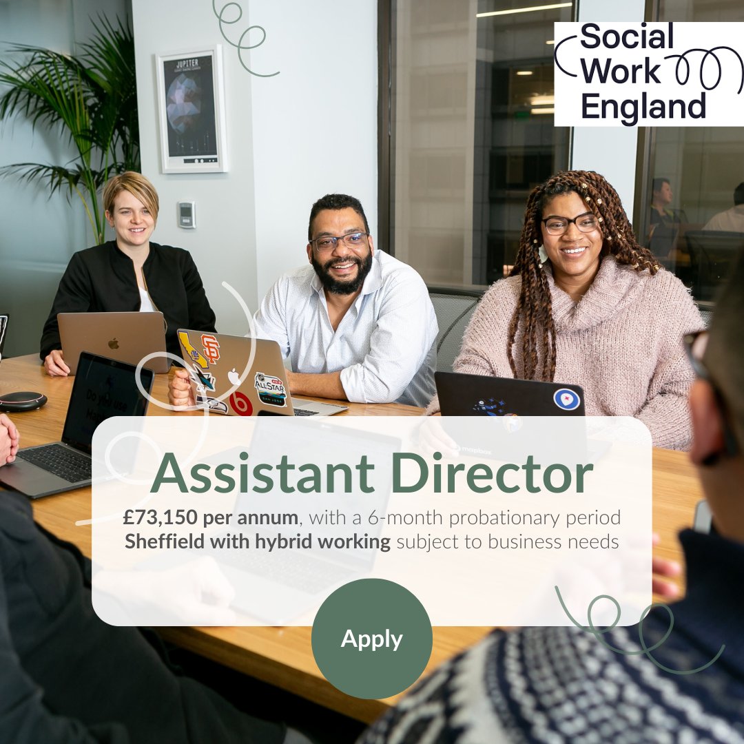 GatenbySanderson (@gatenbys) on Twitter photo NEW OPPORTUNITY <a href="/SocialWorkEng/">Social Work England</a>
The organisation are seeking an Assistant Director to lead their work in governance, assurance, and improvement.
To learn more, visit tinyurl.com/bdt66xvx
#AssistantDirector #QualityAssurance #Sheffield NEW OPPORTUNITY <a href="/SocialWorkEng/">Social Work England</a>
The organisation are seeking an Assistant Director to lead their work in governance, assurance, and improvement.
To learn more, visit tinyurl.com/bdt66xvx
#AssistantDirector #QualityAssurance #Sheffield