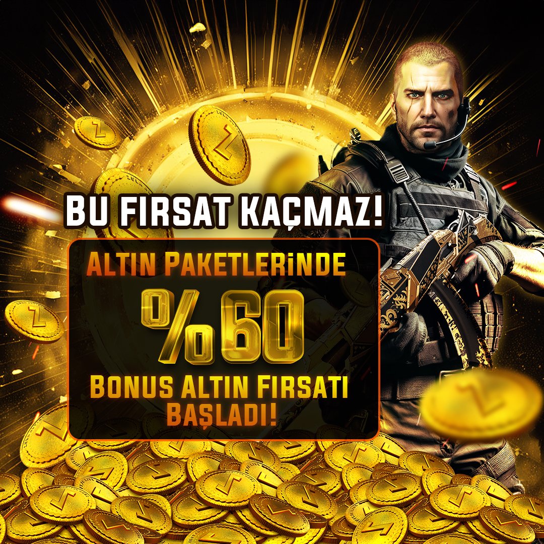 Bu Fırsat Kaçmaz! %60 Altın Bonusu Başladı! Kampanya 9-10 Ağustos'a özel! Bu fırsatı kaçırma!