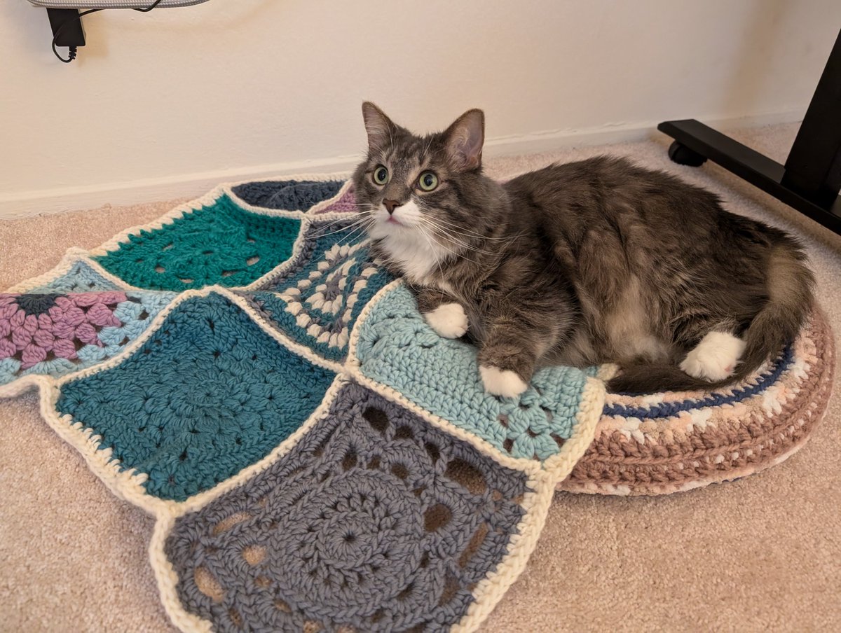 Mother made me a blanket and I am a MODEL