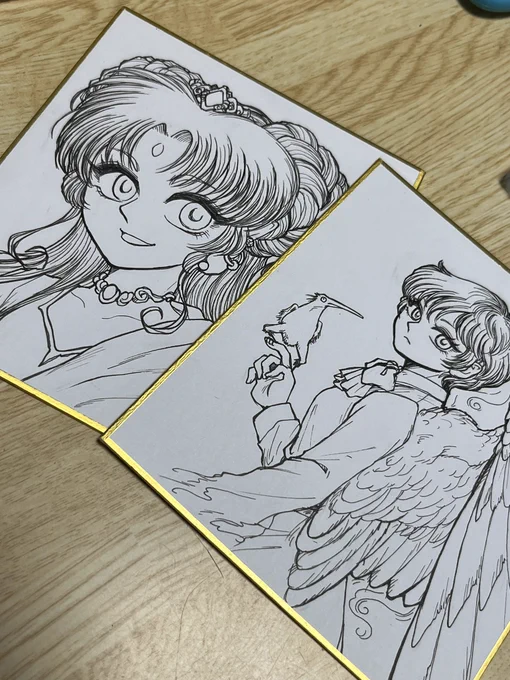 ちょいと描いている。 