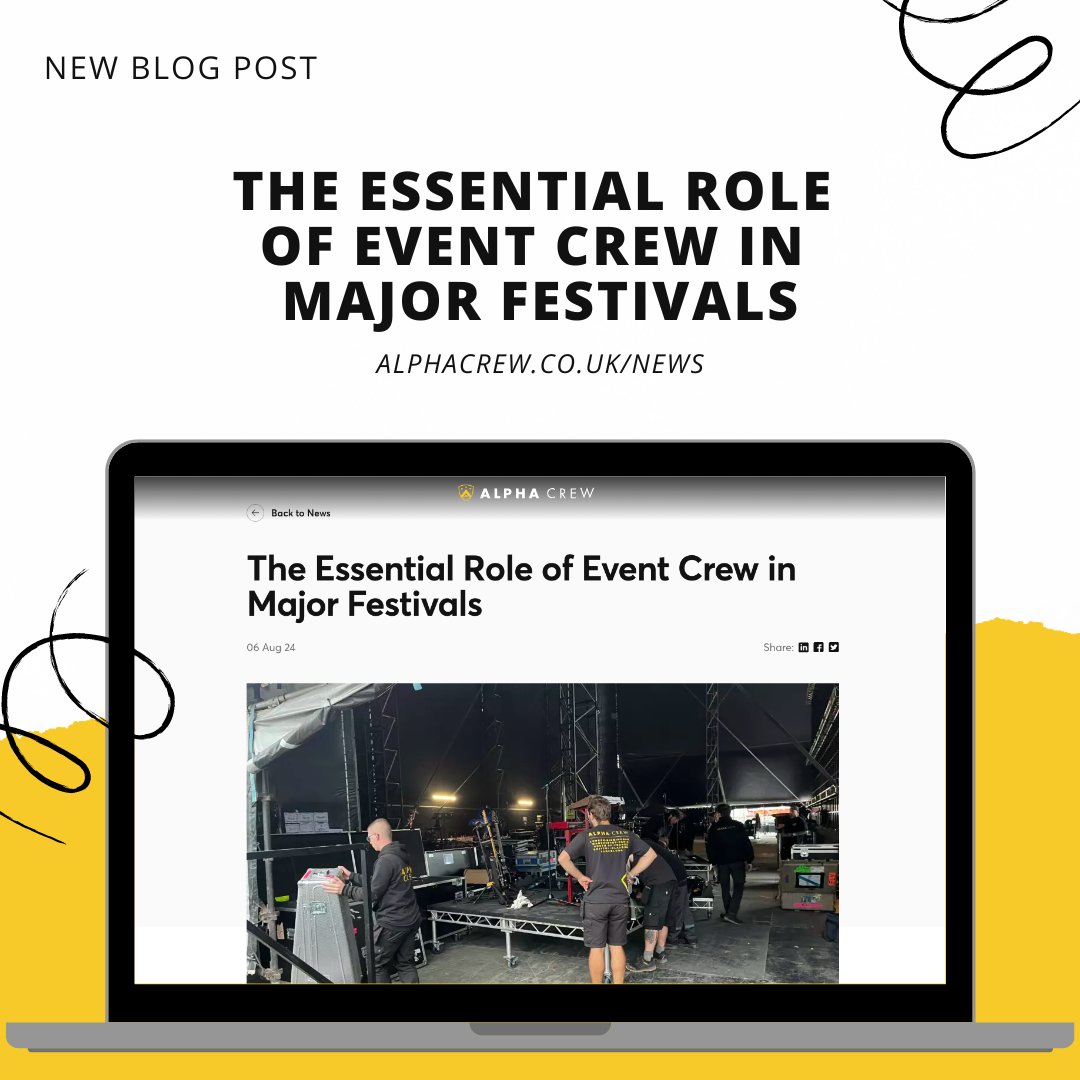 A highly skilled crew is essential in the running of iconic festivals like Glastonbury. But what are the fundamental roles and responsibilities of event crew members, and what’s the importance of coordination and teamwork?

Find out in our latest blog 👇
alphacrew.co.uk/news/the-essen…