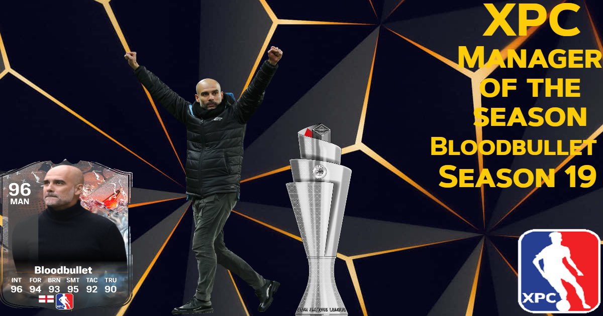 XPCLeague's tweet photo. Congrats to your XPC Season 19 Manager of the Season! https://t.co/fR74GRuU0s