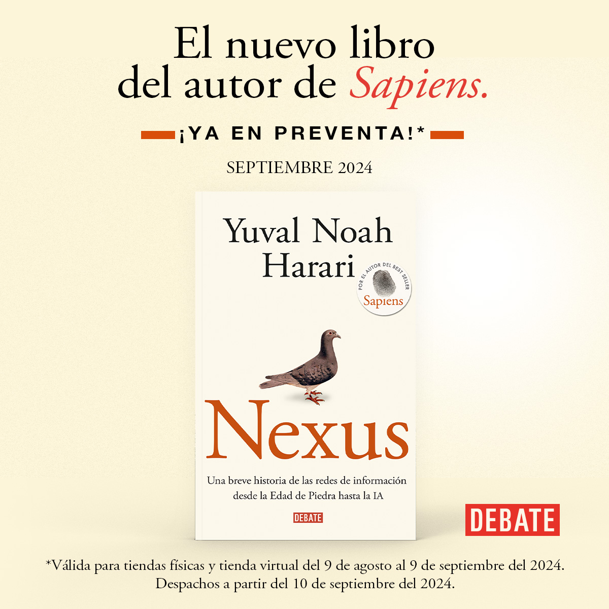 edhispanicas's tweet photo. El nuevo libro de Yuval Noah Harari ¡YA EN PREVENTA! https://t.co/SY6SgbGNse