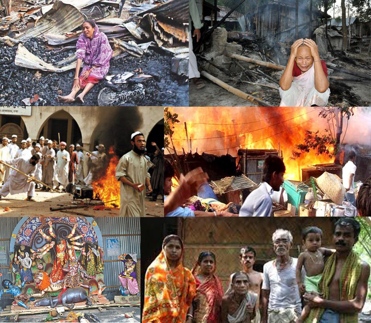 How is the world silent about the lawless massacre of Hindus in Bangladesh? 

How?🤬💔

Not a single world leader, UN or MSM has a shred of credibility by their silence. 

Tonight, I urge everybody following me to please say a prayer for those people being murdered by the