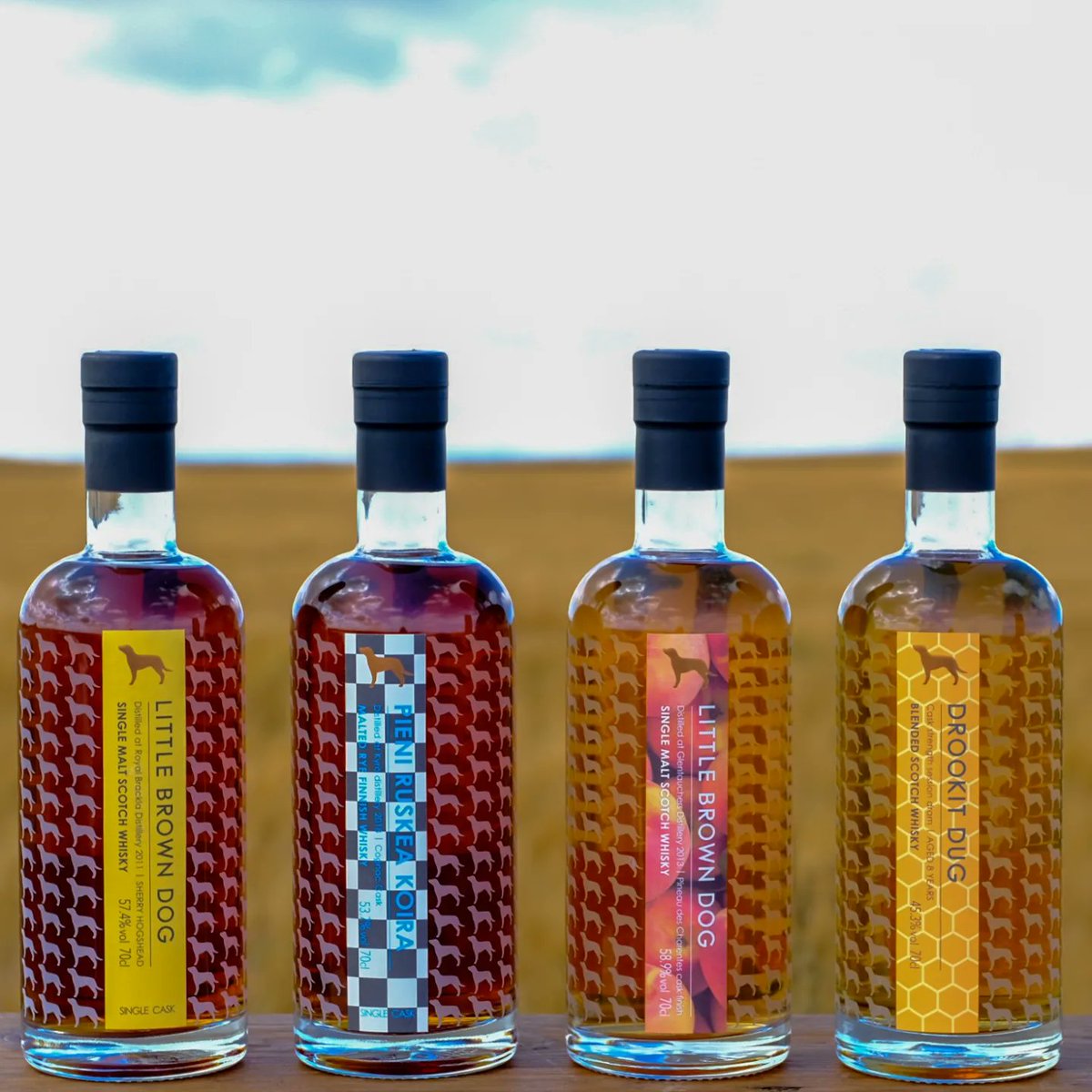 New release day. Bringing you the newest releases from <a href="/LBDspirits/">Little Brown Dog Spirits</a>. Four excellent choices with  three being single casks. A Royal Brackla, a Glentauchers, and a Kyro. And of course the second batch of the  Drookit Dug .

Which one would you pick for yersel?