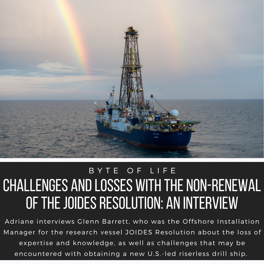 Time Scavengers (@timescavengers) on Twitter photo Several technical challenges will be faced with the non-renewal of the JOIDES Resolution. Adriane interviews Glenn Barrett, OIM of <a href="/TheJR/">JOIDES Resolution</a>, to discuss these challenges and what these may mean for the future of U.S. led scientific ocean drilling. ow.ly/fxcj50SUGFe Several technical challenges will be faced with the non-renewal of the JOIDES Resolution. Adriane interviews Glenn Barrett, OIM of <a href="/TheJR/">JOIDES Resolution</a>, to discuss these challenges and what these may mean for the future of U.S. led scientific ocean drilling. ow.ly/fxcj50SUGFe