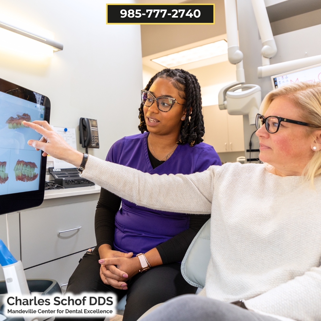 schof_dds's tweet photo. Our advanced technology allows us to get our patients involved and have them really understand our treatments and their options. At Mandeville Center for Dental Excellence you are not just another patient! https://t.co/PExevBiUrR