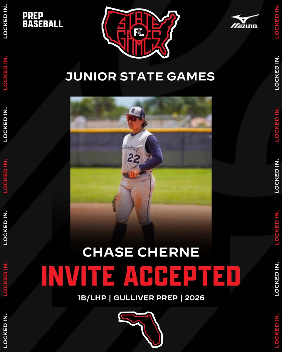 Prep Baseball Florida (@prepbaseballfl) on Twitter photo ππππππ ππππππππ β
'26 1B/LHP Chase Cherne (Gulliver Prep) has accepted his invite to the 2024 Junior State Games.
Request an invite β‘οΈ loom.ly/0ytvCcY
<a href="/Chase_Cherne/">Chase Cherne</a> | <a href="/GPrep_BaseBL/">Gulliver Preparatory Baseball</a> | <a href="/TopTierBaseball/">Top Tier Baseball πΊπΈ</a> ππππππ ππππππππ β
'26 1B/LHP Chase Cherne (Gulliver Prep) has accepted his invite to the 2024 Junior State Games.
Request an invite β‘οΈ loom.ly/0ytvCcY
<a href="/Chase_Cherne/">Chase Cherne</a> | <a href="/GPrep_BaseBL/">Gulliver Preparatory Baseball</a> | <a href="/TopTierBaseball/">Top Tier Baseball πΊπΈ</a>