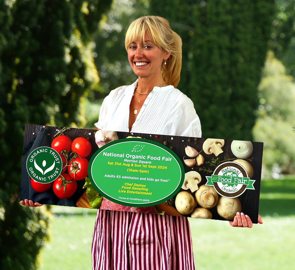 Clodagh McKenna (@clodaghmckenna) on Twitter photo Join me at the National Organic Food Fair in Merrion Square, Dublin, on 31st August and 1stĀ September, where Iāll be cooking up a storm!
Tickets are available from Eventbrite.ie: eventbrite.ie/e/national-orgā¦
#NOFF24 #FarmToFork <a href="/organictrust/">Organic Trust</a> Join me at the National Organic Food Fair in Merrion Square, Dublin, on 31st August and 1stĀ September, where Iāll be cooking up a storm!
Tickets are available from Eventbrite.ie: eventbrite.ie/e/national-orgā¦
#NOFF24 #FarmToFork <a href="/organictrust/">Organic Trust</a>