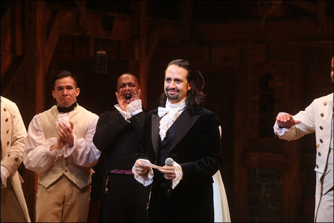 Happy Birthday to Hamilton! 🌟

This week marks 9 years since Hamilton's opening night on Broadway which took place on August 6, 2015.

Take a look back at these pictures from opening night with the Original Broadway Cast. "The world will never be the same" 🎶