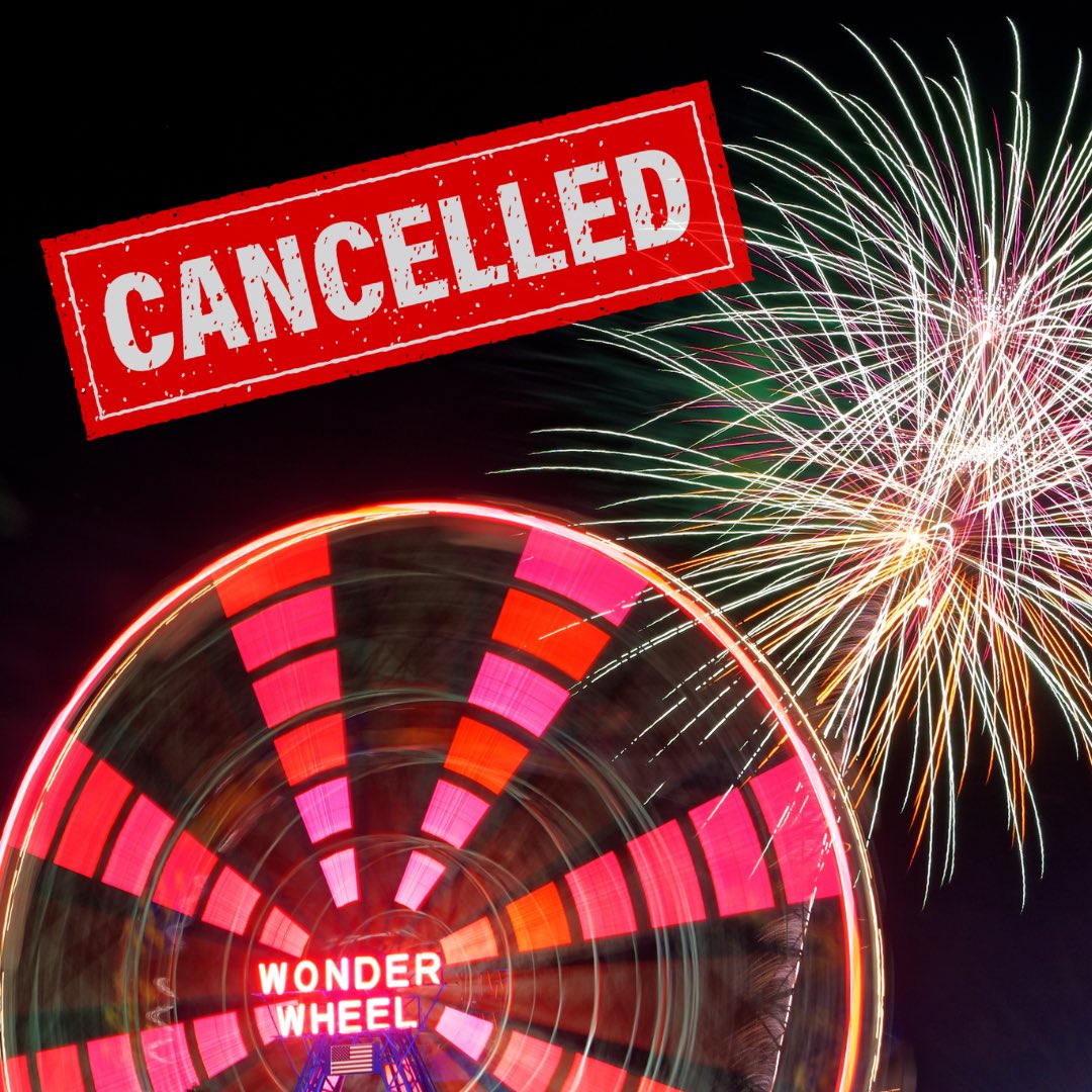 Due to the weather forecast and high winds, tonight's Fireworks has been cancelled. See you next week!