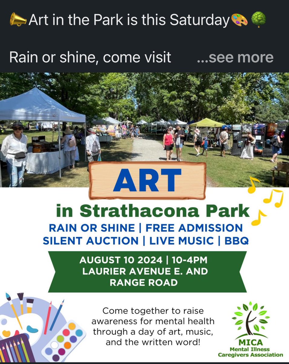 MICAONTARIO's tweet photo. We have some exciting news to share with you! #ArtInStrathconaPark is returning on Saturday August 10th for our in-person, outdoor art festival and we are thrilled to announce Birdsong https://t.co/dDcl9b0xwH will be attending our event! https://t.co/n0V1sjmoEw
