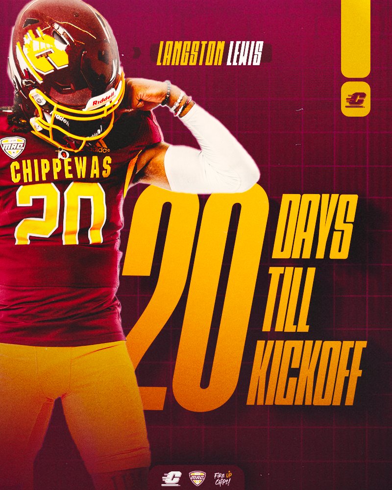 2️⃣0️⃣ Days from kickoff. LET'S GOOOOO

#FireUpChips | #PTS