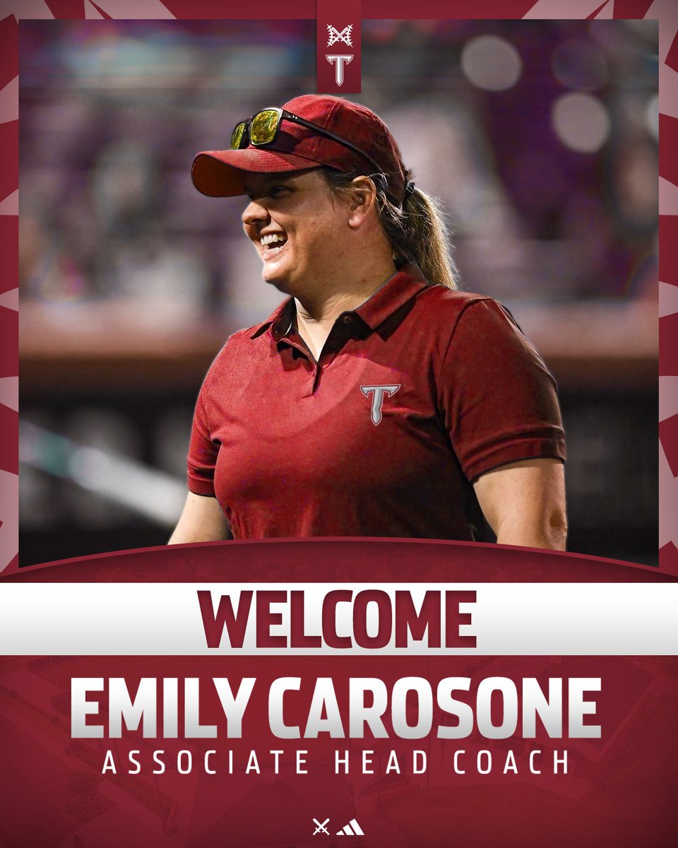 Troy Softball (@troytrojanssb) on Twitter photo BOOM!!!
We just got better today!
Help us welcome Olympian, Three-Time All-American and one of the top assistant coaches in the country <a href="/Emily5Car/">Emily Carosone</a> the to Troy Family!
📰 - gotroy.us/clu
#E³ | #OneTROY ⚔️🥎 BOOM!!!
We just got better today!
Help us welcome Olympian, Three-Time All-American and one of the top assistant coaches in the country <a href="/Emily5Car/">Emily Carosone</a> the to Troy Family!
📰 - gotroy.us/clu
#E³ | #OneTROY ⚔️🥎