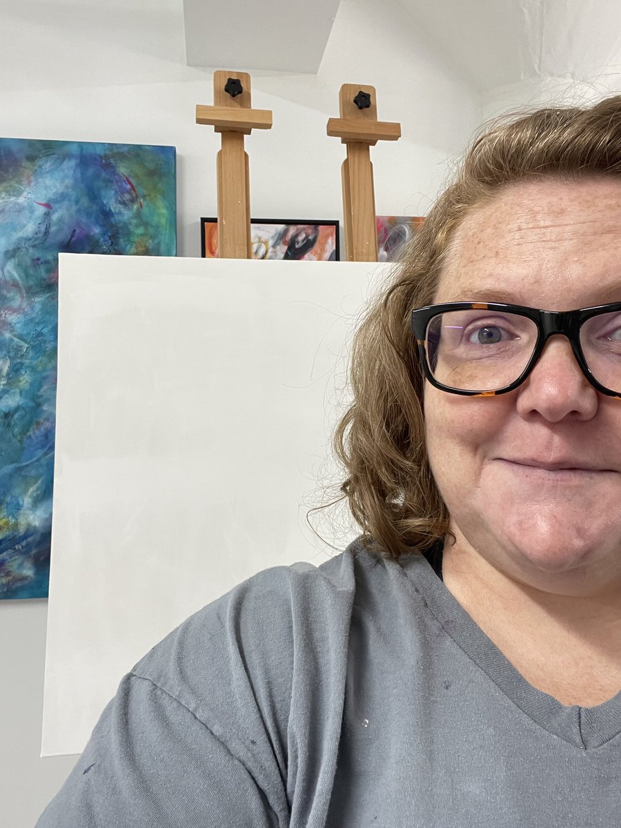 Starting with a blank canvas this morning! Oh the possibilities to come..

#lezbehonest #whateveritistellyourstory #abstractpainting #houstonarts