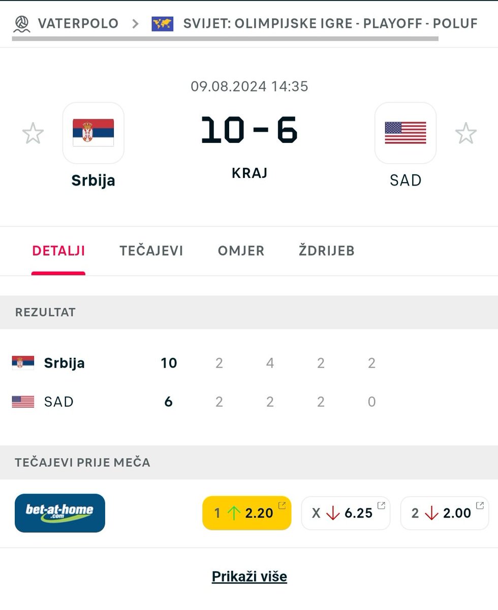 #Olympics2024Paris #Serbia #usa 
Ovo vam je za sinoc, davljenje.