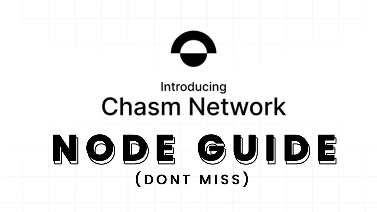 prathike736's tweet image. Chasm easy node guide click here👇👇medium.com/@Pixelpirate40…
@chasm 
#chasm #chasmnetwork #cryptonode #Airdrop