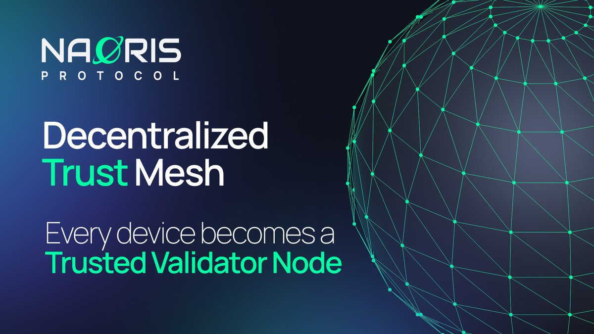 Our Decentralized Trust Mesh turns every device into a trusted #validator node. Continuous real-time validation means threats are detected in milliseconds, reducing cyber risks by an order of magnitude! 🛡️

Sign up here 👉 naorisprotocol.network