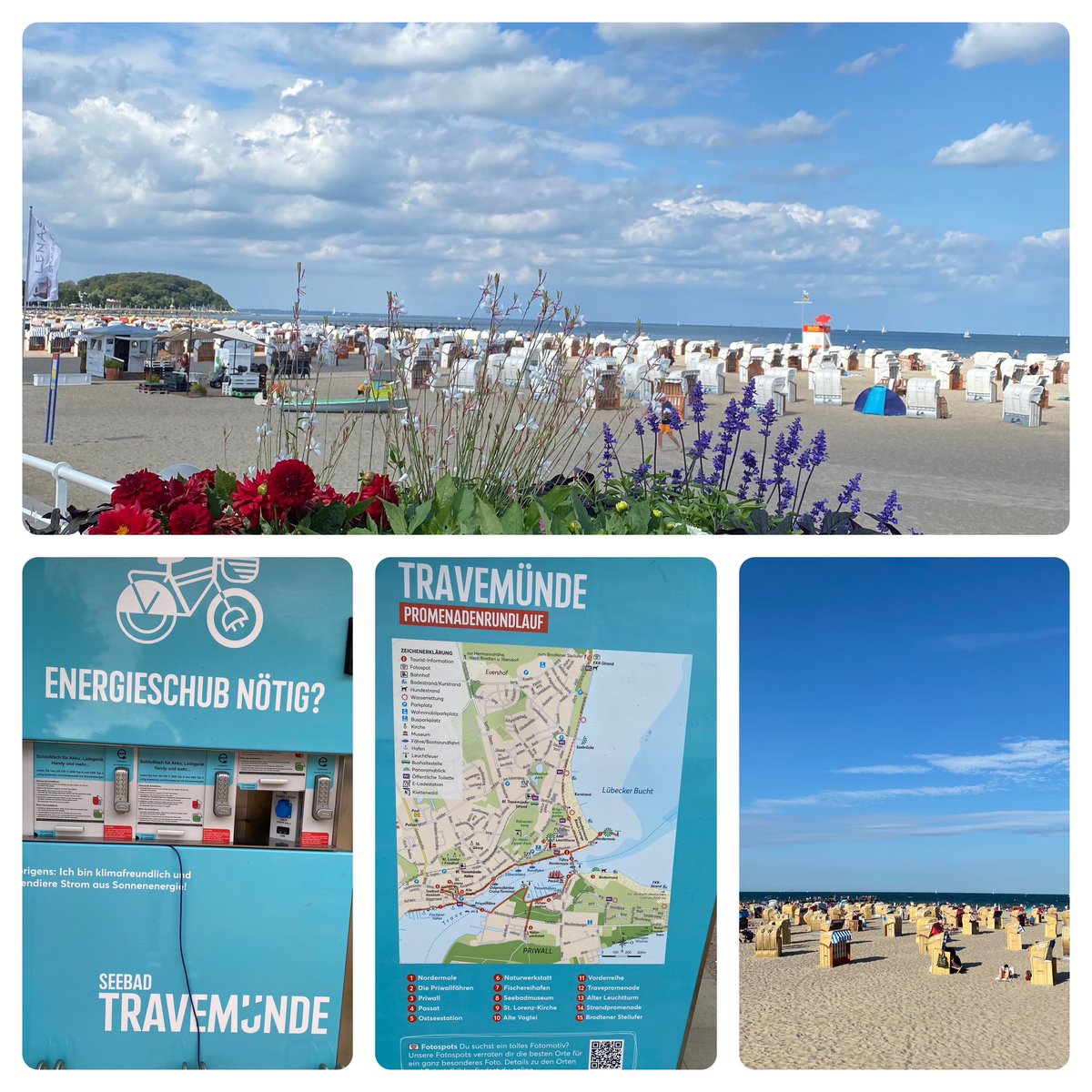 Munchenistä Lubeckiin, lomasesonki täällä juuri alkanut. Hoidetuille rannoille päivämaksu on 3 e + rantatuoli (Strandkorb) alle ja yli 10 e/pv. Pohdin voisiko meillä reitistöverkoston rakentamiseen miettiä vastaavaa🤔Kätevästi pyörienlataus &amp; info reiteistä myös.