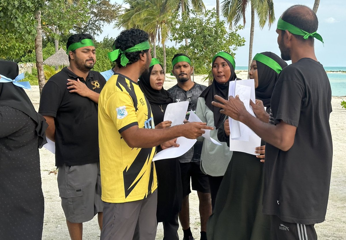 FahiTraining's tweet photo. Kicked off the day with @TeamFenaka Haa Alif and Haa Dhaal teams Leadership and Team Development program. This program is aimed to develop leadership and Teamwork within the team in order to enhance the service provided to the local communities. https://t.co/2jK6ErMRH5