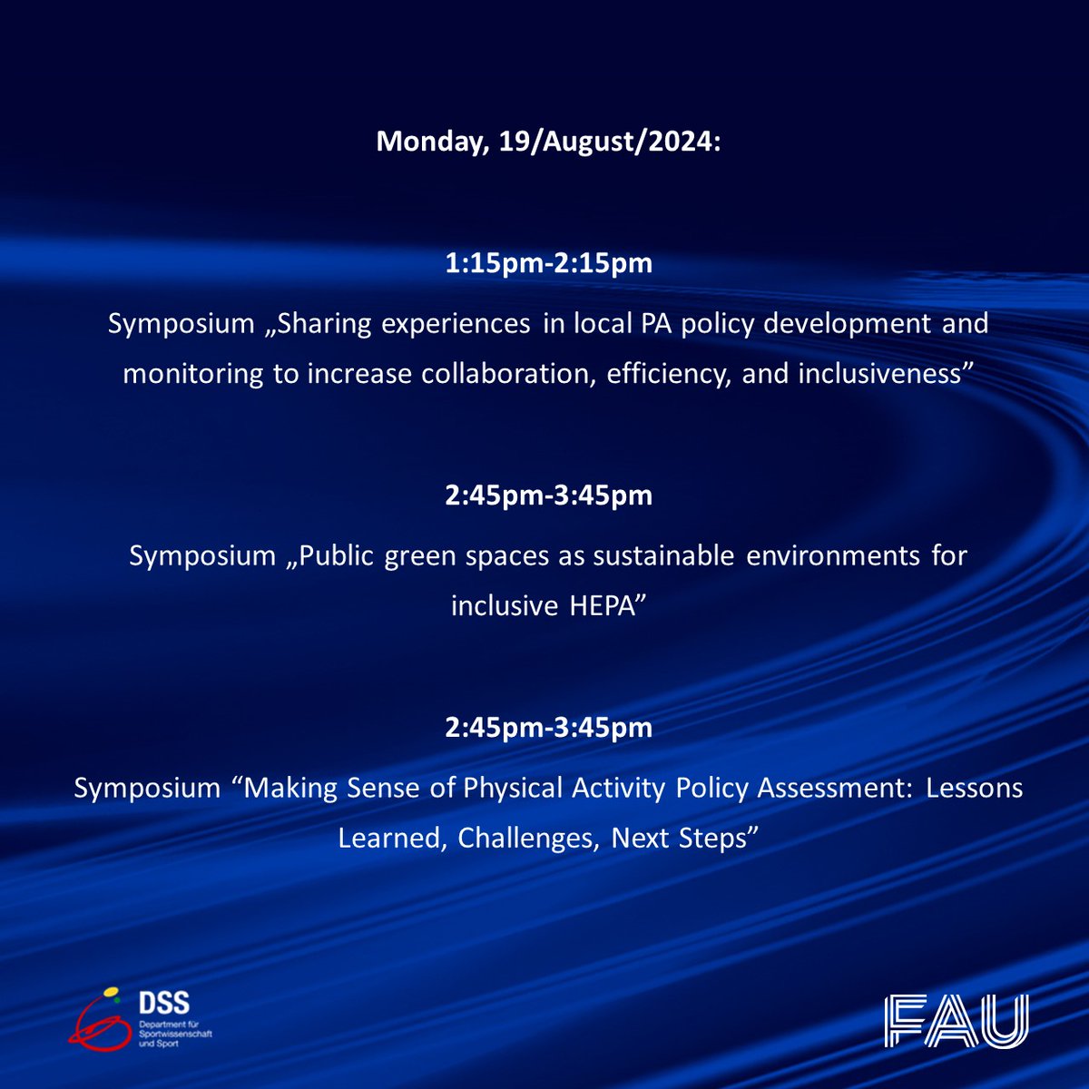 WHO CC Physical Activity and Public Health tweet media