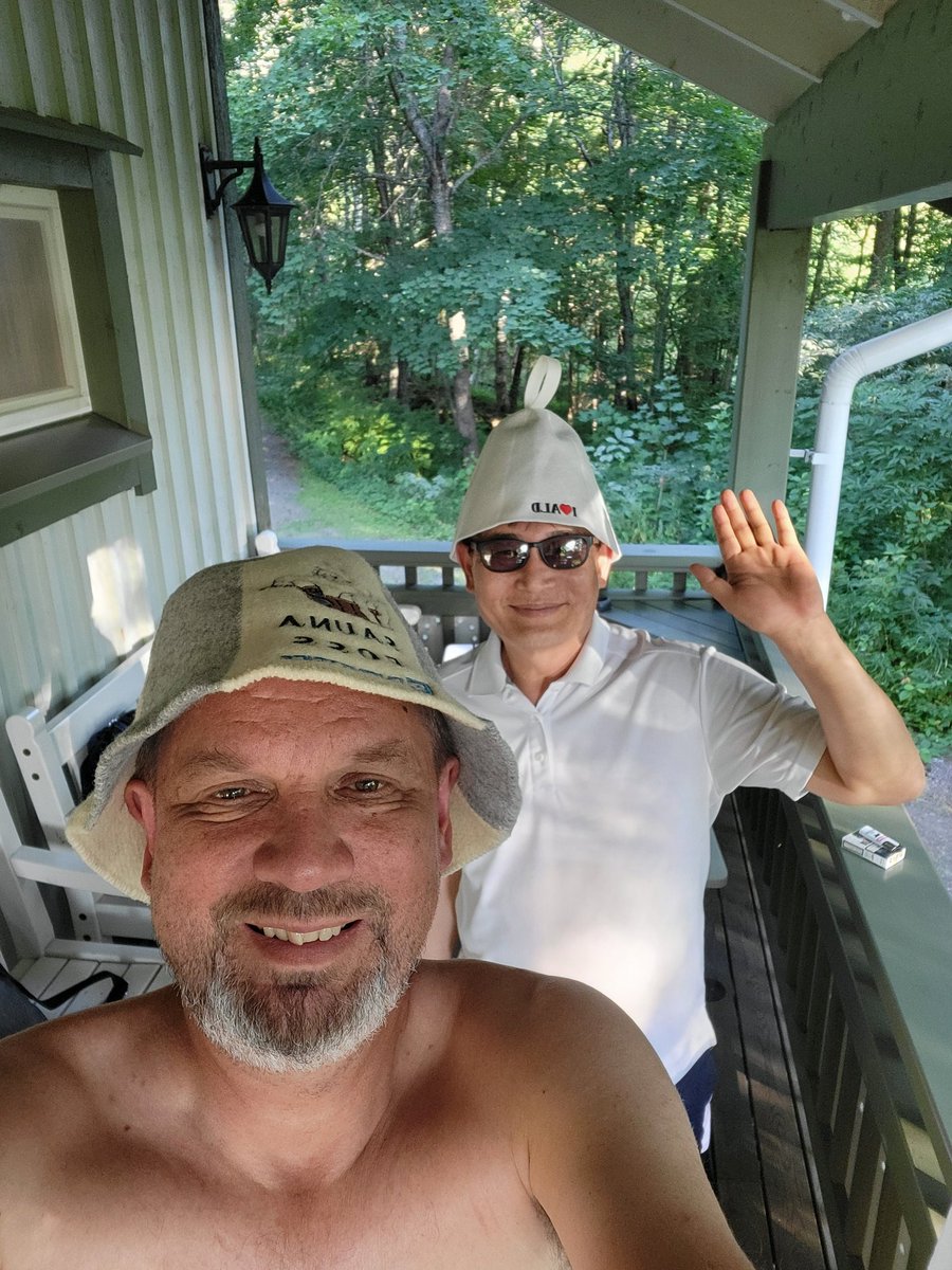 Chipmetrics post- #ALDALE2024 sauna party in Joensuu, Finland. #saunahat