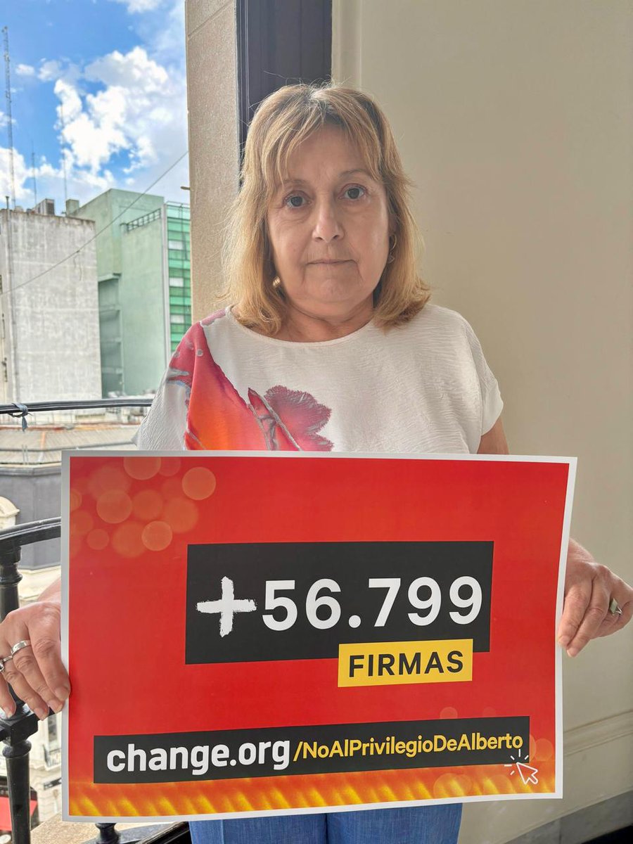 gracielaocana's tweet photo. Desde enero venimos pidiendo, junto a más de 56 mil argentinos que nos acompañaron, que se deniegue la Jubilación de Privilegio al Ex Presidente Alberto Fernández

Sería oportuno que el ANSES del Gobierno de @JMilei  finalmente tome cartas en el asunto dando cuenta que desde el principio estuvo mal adjudicada.

Si todavía no firmaste, podés hacerlo en: https://t.co/L1K7yla1vf