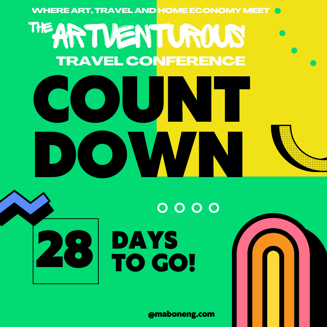 MabonengArts's tweet image. Just 28 days to go until the ArtVenturous Travel Conference! Are you ready to dive into the cultural economy?

@ngwenya_thefounder 

#ArtVenturous #TravelConference #ExhibitWithUs #ArtAndTravel #WitsUniversity