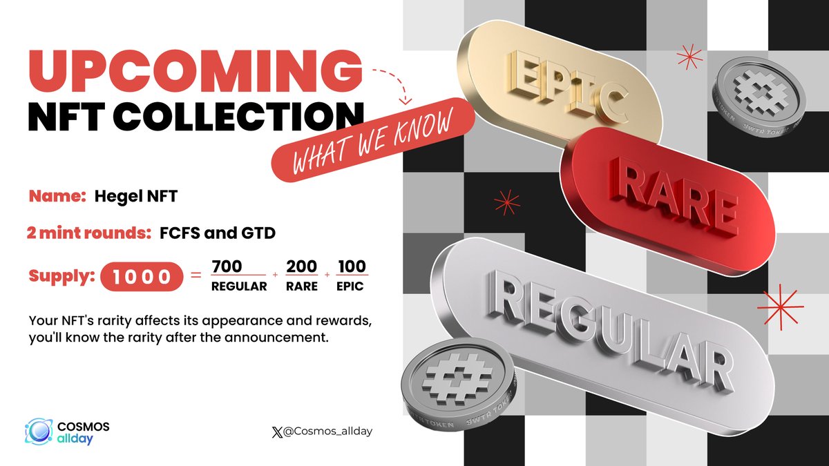Cosmos_allday's tweet image. 🇨🇭 @swisstronik UPCOMING NFT COLLECTION: WHAT WE KNOW

The Swisstronik collection is just around the corner, focusing on Swiss knives. Here’s everything you need to know:

#SWTR #Layer1 #Swisstronik #CosmosSDK #blockchain #Web3 #DeFi #TradFi