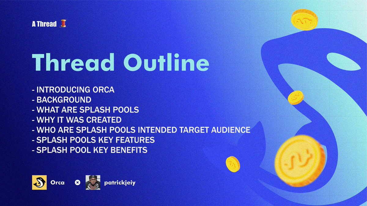 patrickjeiy's tweet image. To support this financial freedom, various innovations have been developed, and I'm excited to introduce one such solution: @orca_so

#orca  #solana  #splashpools