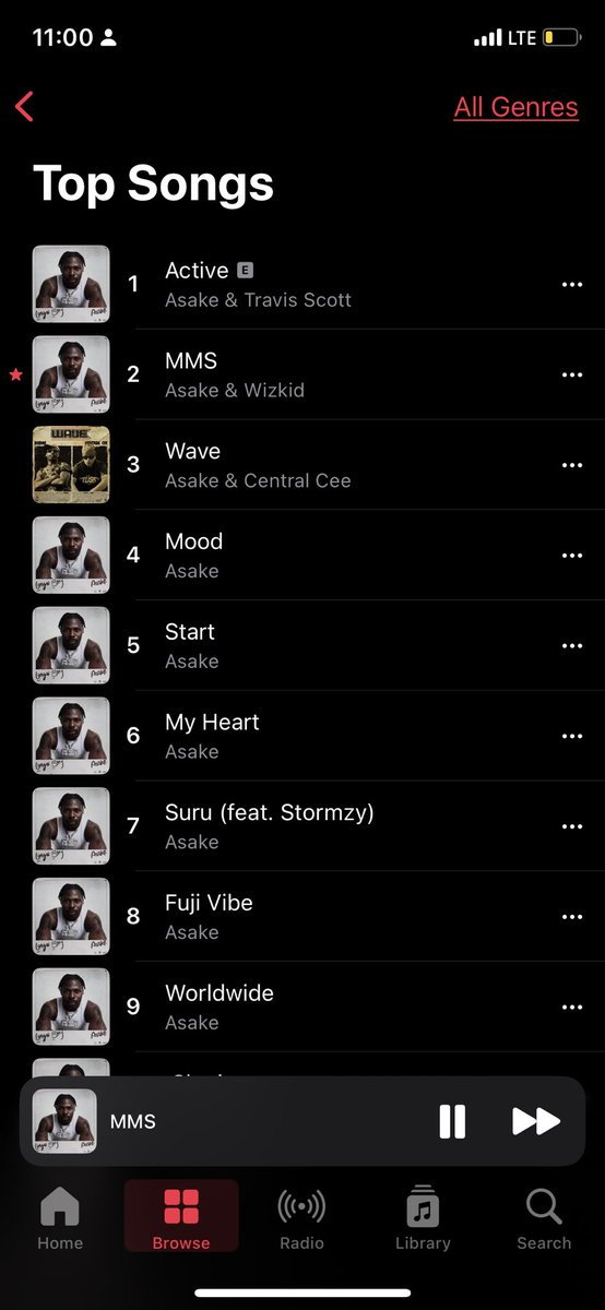 thevibxzspot's tweet image. Asake takes over Apple Music NG charts following the release of his new album “Lungu Boy”