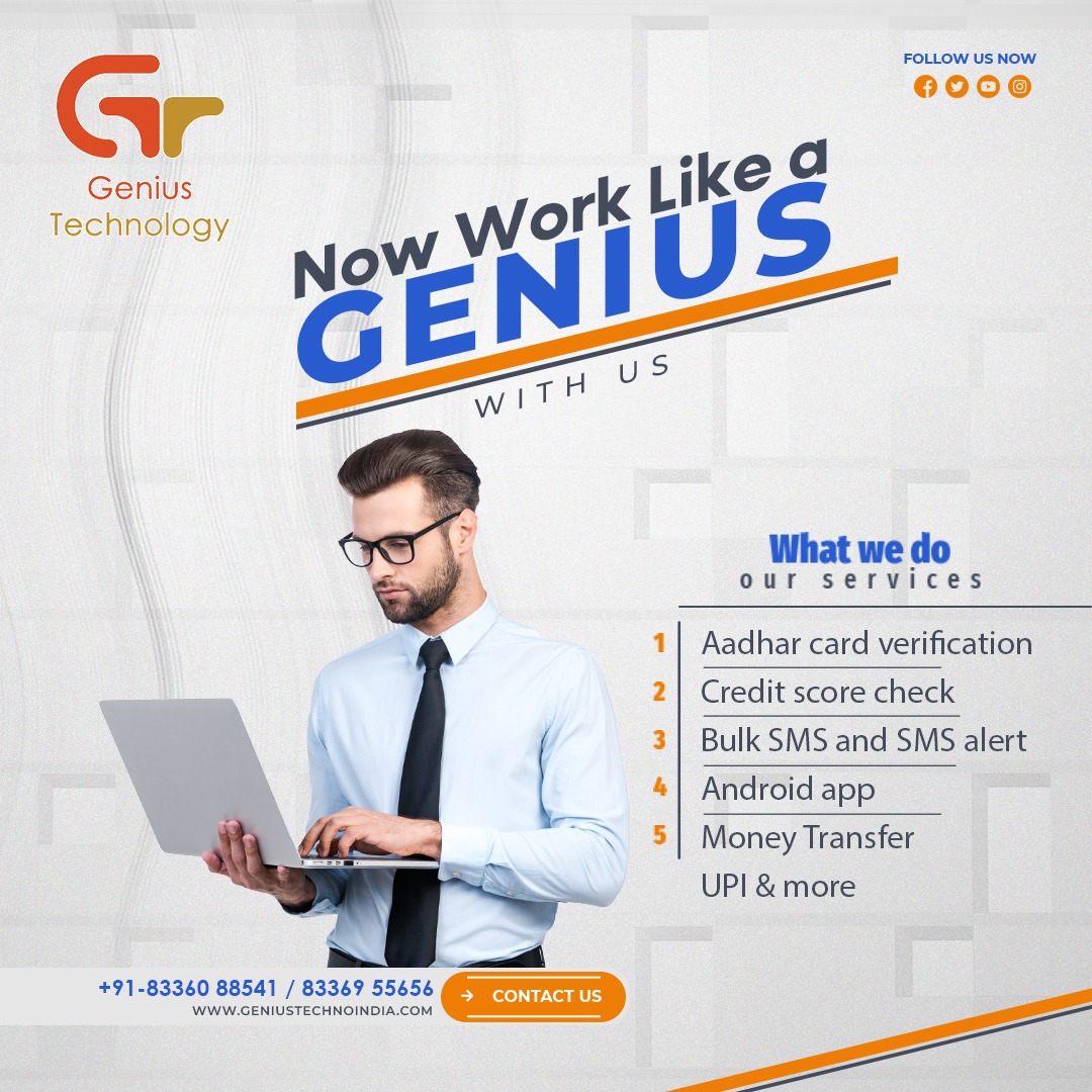 GeniusTech78234's tweet image. Now Work Like a Genius with Us! 
Our company offers a range of services that cater to various business and individual needs.
For any inquiries, call us at +91-83360 88541 / 83369 55656 or visit our website  geniustechnoindia.com.
#softwaredevelopmentkolkata #nidhicompany